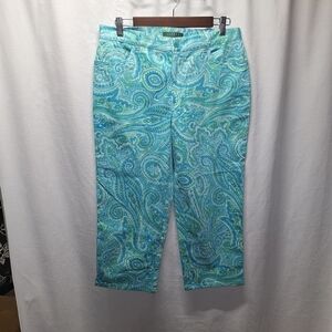 Lauren Ralph Lauren paisley print pants size 10
